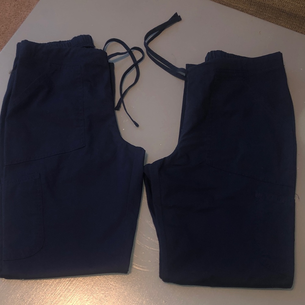 2-Pairs of Women’s Navy Blue Scrubpants
